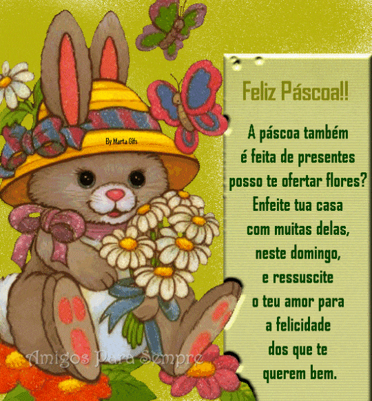 Feliz Páscoa! A páscoa também é feita de...