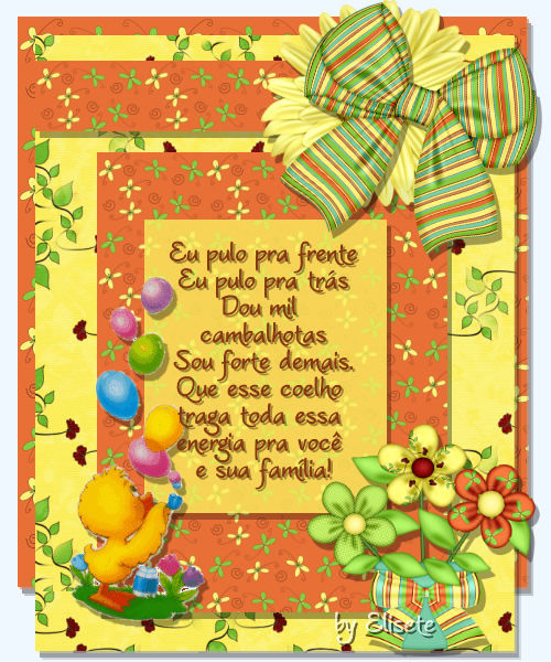 Eu pulo pra frente Eu pulo pra trás. Dou mil cambalhotas, Sou forte...