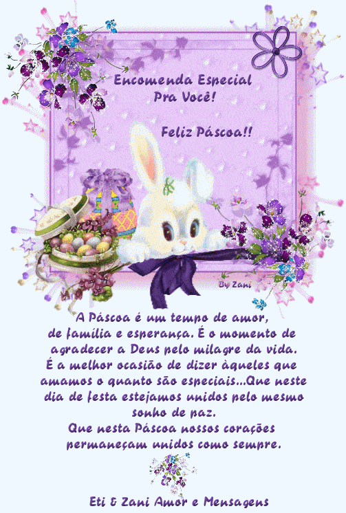 Encomenda Especial para você! Feliz Páscoa! A Páscoa...