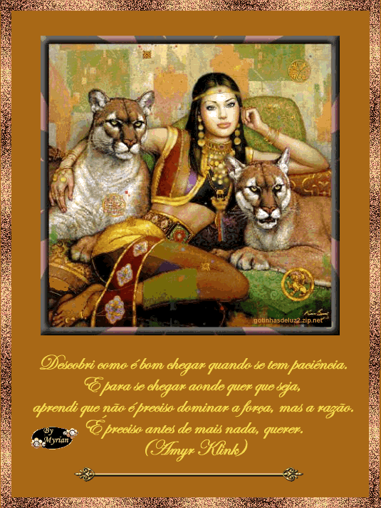 Descobri como é bom chegar quando se tem paciência. E para se...