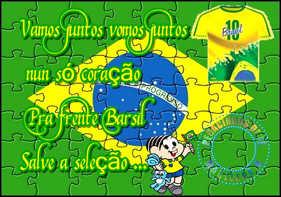 Vamos juntos vamos juntos num só coração. Pra frente...