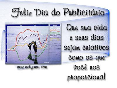 Feliz Dia do Publicitário. Que a sua vida e seus dias sejam criativos...