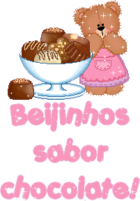 Beijinhos sabor chocolate!