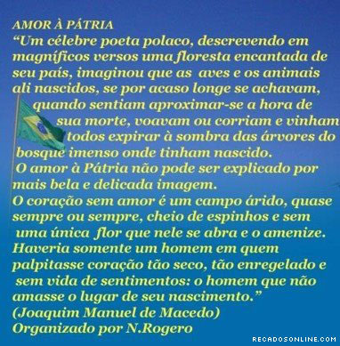 Amor ã Pátria Um célebre poeta polaco, descrevendo em...