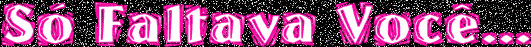 Só Faltava Você...