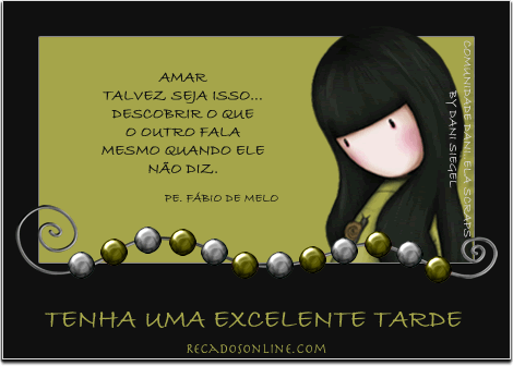 Amar Talvez seja isso... Descobrir o que o outro fala Mesmo que ele...