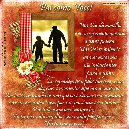 Pai como Você! Um Pai dá conselho e encorajamento quando a...