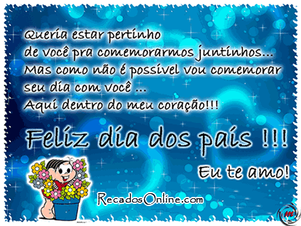 Queria estar pertinho de você para comemorarmos juntinhos... Mas como...