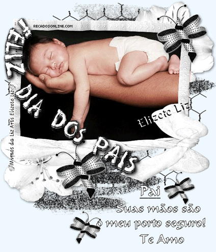 Feliz Dia dos Pais! Pai, suas mãos são o meu porto seguro! Te amo.