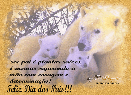 Ser pai é plantar raízes, é ensinar segurando a...