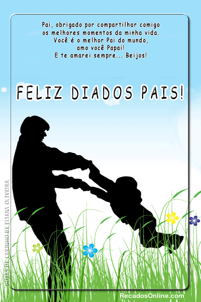 Pai, obrigado por compartilhar comigo os melhores momentos da minha vida...