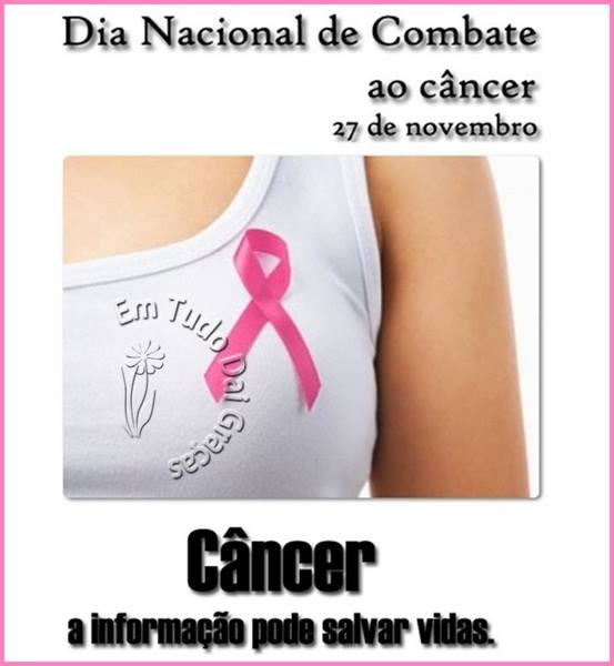 Dia Nacional de Combate ao Câncer 27 de Novembro Câncer a...