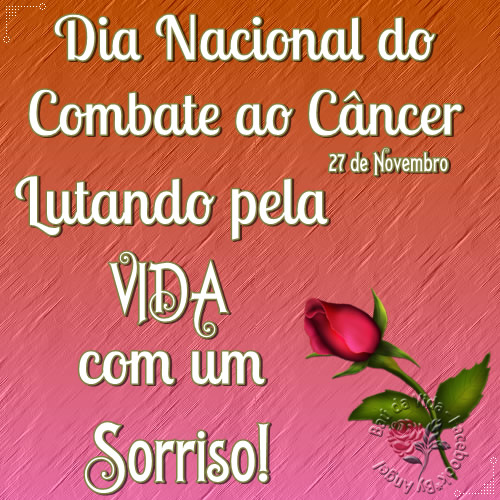 Dia Nacional de Combate ao Câncer 27 de Novembro Lutando pela Vida com...