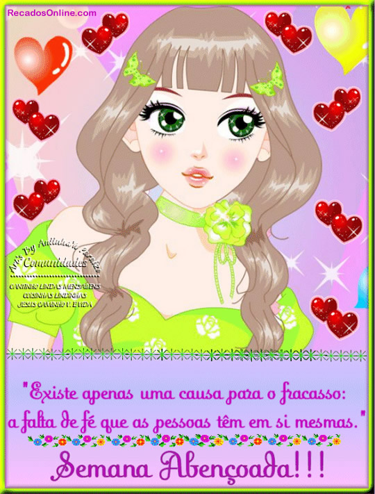 Existe apenas uma causa para o fracasso: a falta de fé que as pessoas...