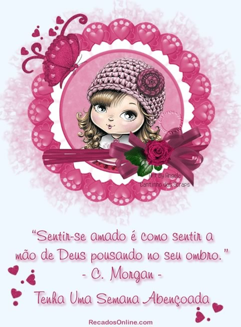 Sentir-se amado é como sentir a mão de Deus pousando no seu...