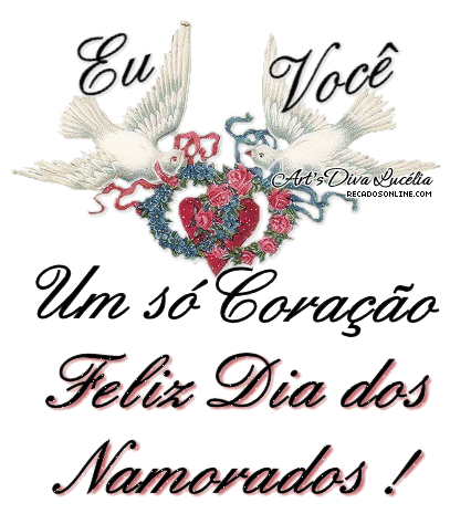 Eu, Você. Um só coração. Feliz Dia dos Namorados!