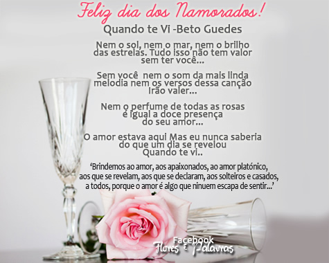 Feliz Dia dos Namorados! Quando te vi - Beto-Guedes: Nem o sol, nem o mar...