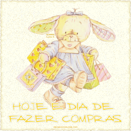 Hoje é dia de fazer compras.
