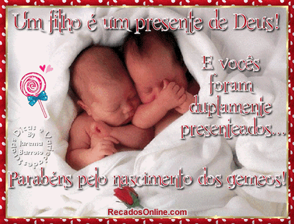 Parabéns pelos Gêmeos imagem