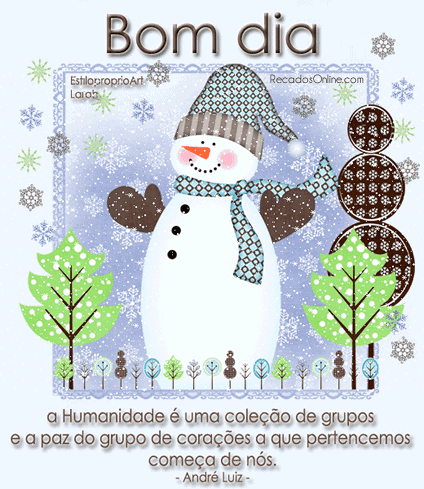 Bom dia. "A humanidade é uma coleção de grupos e a...