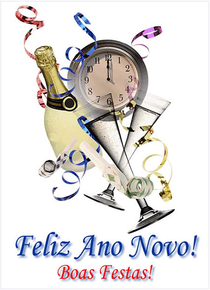Feliz ano novo! Boas festas!