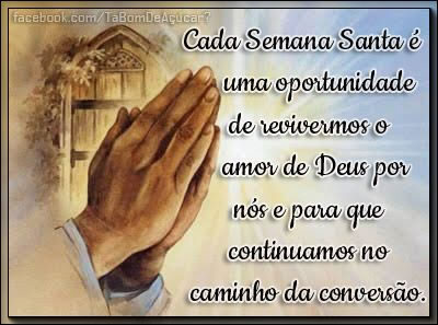 Cada Semana Santa é uma oportunidade de revivermos o amor de Deus por...