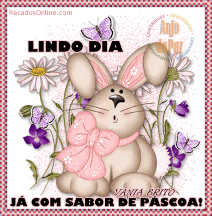 Lindo dia Já com sabor de páscoa!