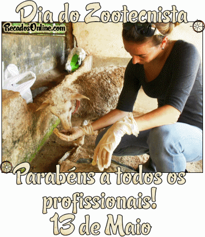 13 de Maio - Dia do Zootecnista Parabéns a todos os profissionais!