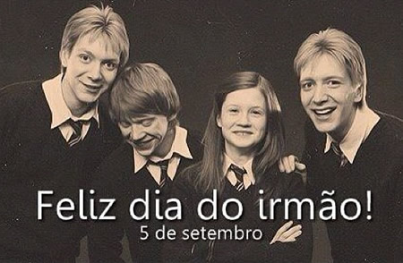 Feliz Dia do Irmão! 5 de Setembro.