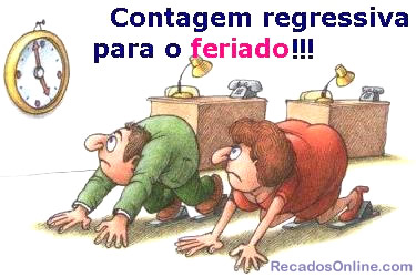 Contagem regressiva para o feriado!