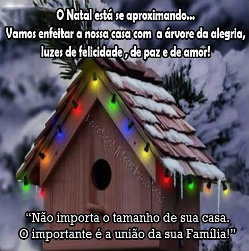 O natal está se aproximando.. Vamos enfeitar a nossa casa com a...
