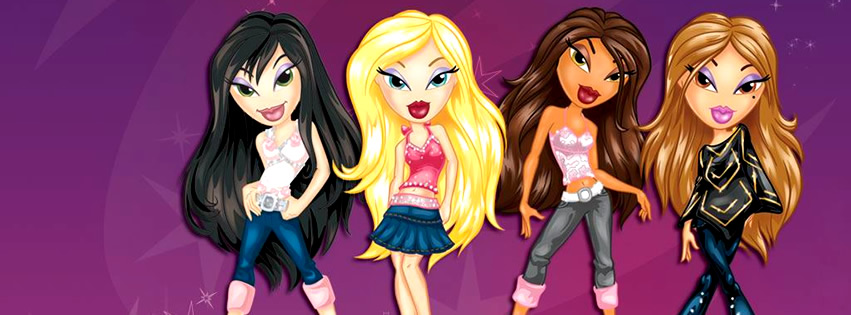 Capa para Facebook das bonecas Bratz: Yasmin, Cloe, Jade e Sasha