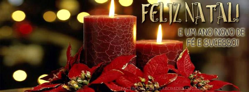 Capa para Facebook de Feliz Natal E um Ano Novo de fé e sucesso!