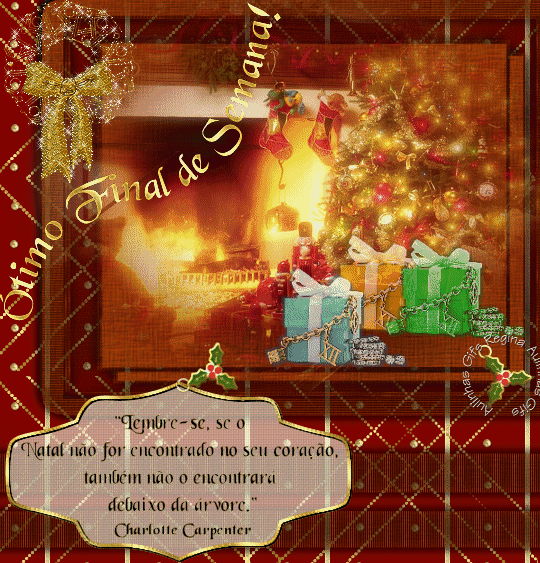 Ótimo final de semana! Lembre-se, se o natal não for...