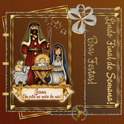 Lindo final de semana! Boas festas! Jesus, ele está no meio de...