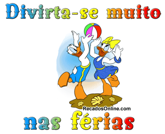 Divirta-se muito nas férias