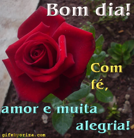 Bom dia! Com fé, amor e muita alegria!