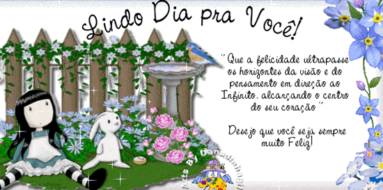 Lindo dia pra você! Que a felicidade ultrapasse os horizontes da...