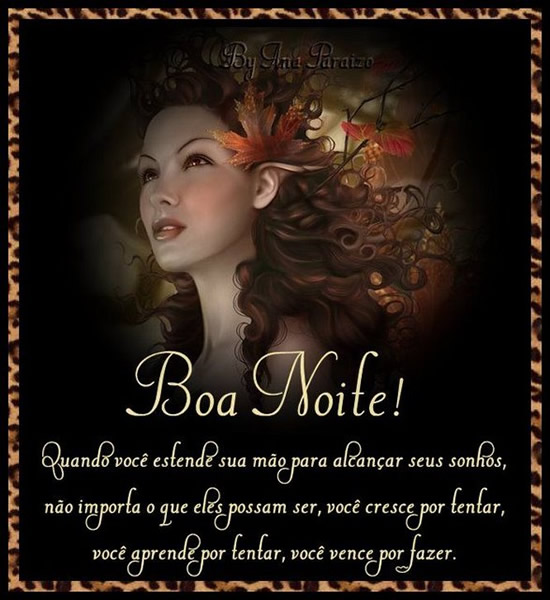 Boa Noite! Quando você estende sua mão para alcançar...