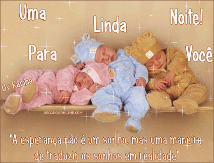 Uma Linda Noite Para Você A esperança não é um...