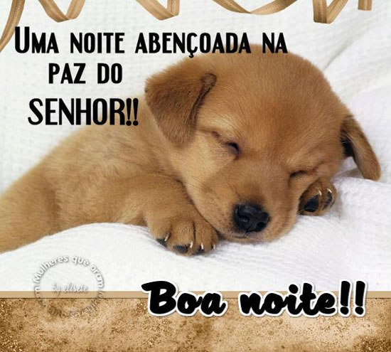 Uma noite abençoada na paz do Senhor! Boa noite!!