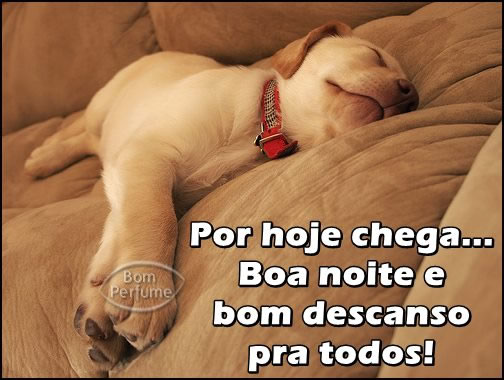 Por hoje chega... Boa noite e bom descanso pra todos!