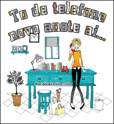 To de telefone novo anote ai...