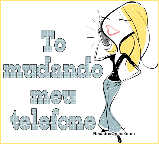 To mudando meu telefone