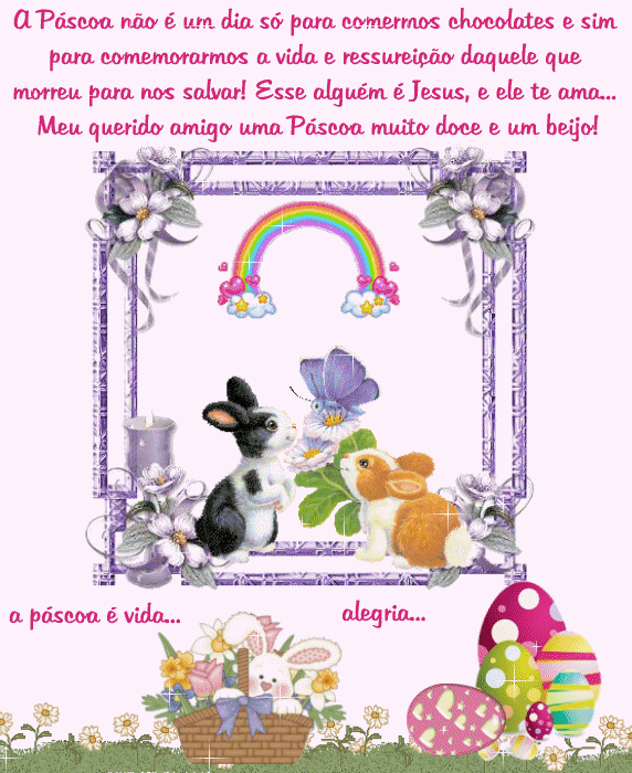 A Pascoa não é um dia só para comermos chocolates e sim...