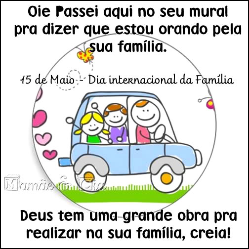 Oie. Passei aqui no seu mural pra dizer que estou orando pela sua...