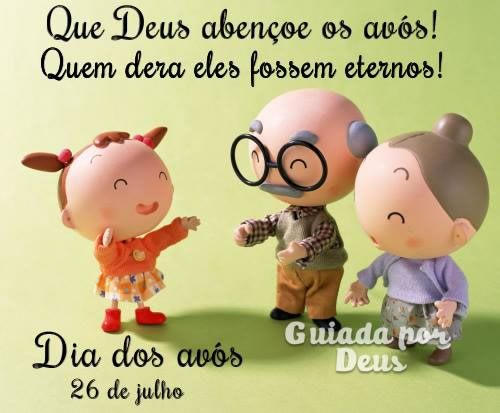Que Deus abençoe os avós! Quem dera eles fossem eternos! Dia...