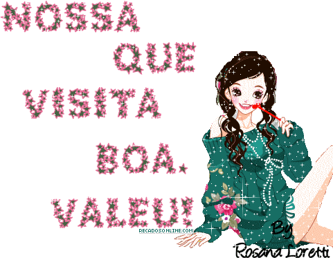 Nossa que visita boa. Valeu!