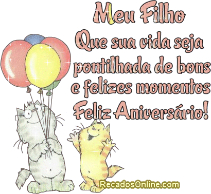 Meu filho que sua vida seja pontilhada de bons e felizes momentos. Feliz...