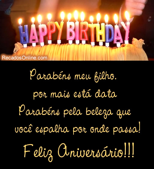 Parabéns meu filho, por mais esta data. Parabéns pela beleza...